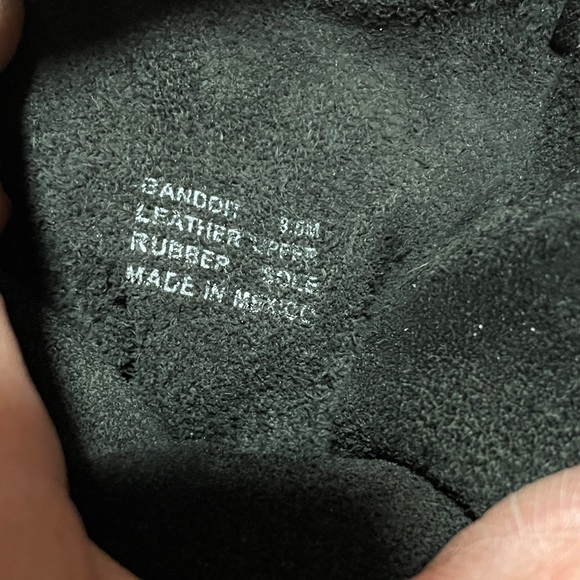 Steve Madden Black Leather Combat Boots - Picture 8 of 9